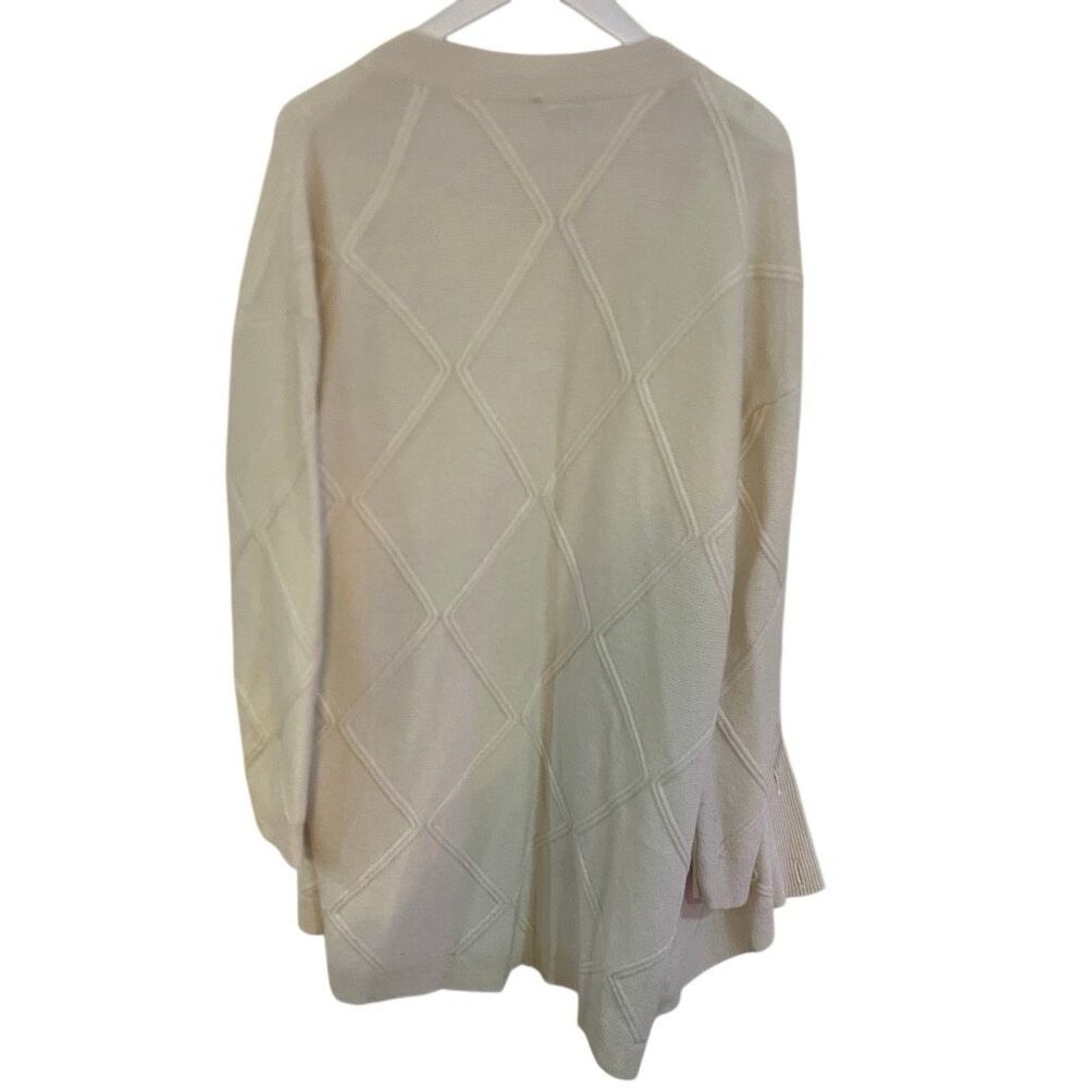 Talbots Argyle Texture Cardigan Plus Size 2x Crea… - image 7